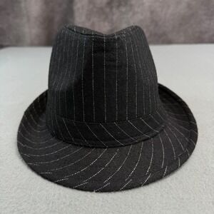 Costumes USA Black Pinstripe Fedora Hat Gangster Costume Accessory RN126228